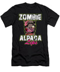 Zombie Alpaca Lips Halloween Pun Llama Alpacalypse Dark Nikita Goel T-Shirt