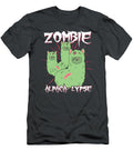 Zombie Alpaca Lypse Halloween Llama Horror Funny Miller Grain T-Shirt